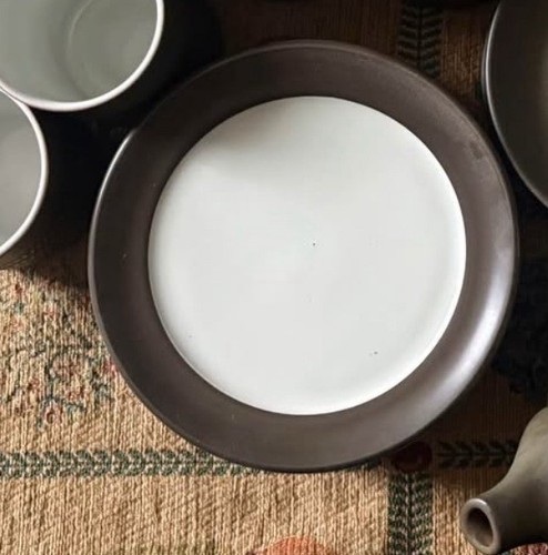 Denbyware chevron side plates - denbyware,