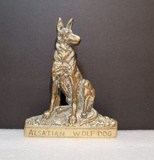 Vintage Brass German Shepherd