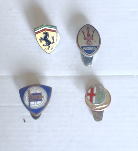 Vintage enamel italian car - vintage,