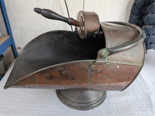 Large antique copper coal - large,