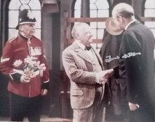 frank williams dads army 1931-2022 10x8 photo autograph