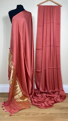 Dusty rose pink modal silk - rose,