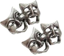 2 x Comedy and Tragedy Mask