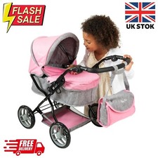Pink Silver Cross Dolls Ranger Pram Children Toys Puschair Stroller & Changing  