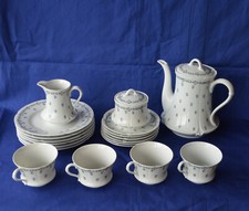 Royal Limoges Saint-Germain 19 Piece 4 Coffee Place Settings Cornflower Blue Blossom