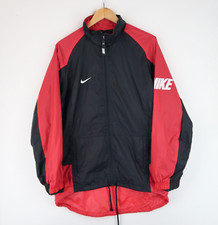 NIKE Vintage Windbreaker Jacket 90's Nylon Cagoule White Tag SZ M (T5853)