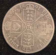 Florin 1891 Victoria Jubilee