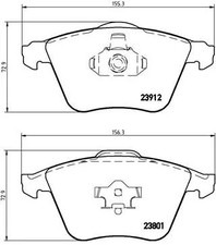 Front brake pad set disc - set,
