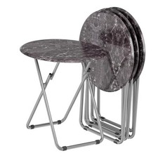 Folding Round TV Tray Table