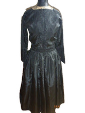 Victorian Style Hand Made Black  Dress Women's   Vintage Lace/Bead Detail