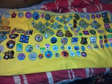 brownies fleece blanket with sew on badges