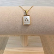 ✨ Gold Star Sign Pendant Necklace - LIBRA - Free P & P ✨
