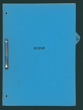 Honda XL125R (82-85) Factory Issue PDI Set-Up Instructions Manual XL 125 R FV85