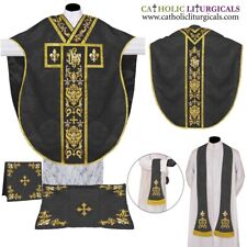BLACK Chasuble St. Philip Neri