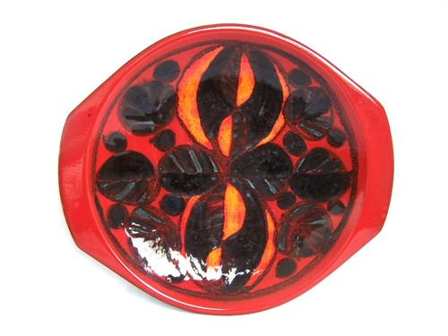 Reduced poole pottery - pottery, volcano