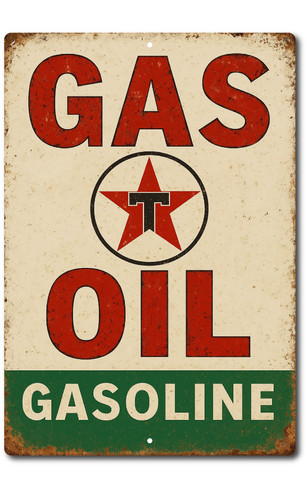 Texaco gas oil sign station - texaco,