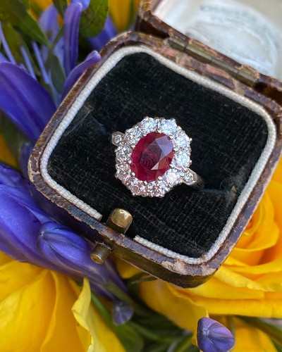 Victorian style ruby and - victorian,