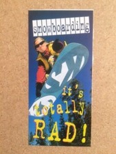 SNOWBOARDING Original Vintage Sticker