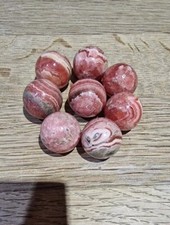 Rhodochrosite Crystal Mini Spheres Around 16 - 16.5mm