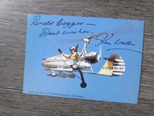 James Bond 007 Gyrocopter Little Nellie Ken Wallis Original Hand Signed Card