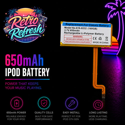 650mah thin replacement - 650mah,
