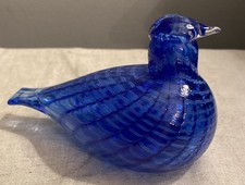 Iittala Birds Toikka Blue Bird Sinisulka Design By Ovia Toikka Finnish Art Glass