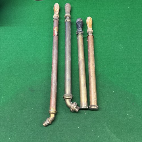 Four vintage brass garden - vintage,