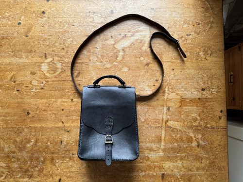 Vintage leather shoulder - 70's,