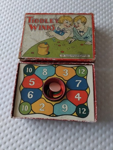 Tiddley winks board game 1930s - tiddley,