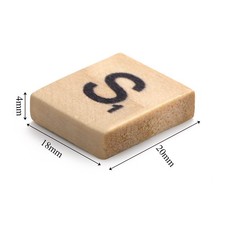 1000 Pack Wood Letter Tiles