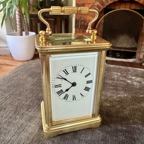 Antique french brass carriage - antique,