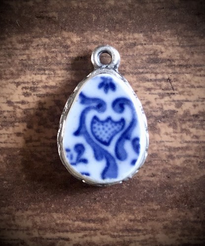 Handmade sea pottery pendant - sea, pottery,