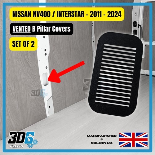 Black vented nissan nv400 - black,