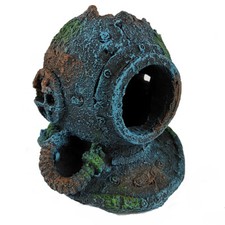 Aquarium Divers Helmet Diving Hide Fish Tank Decoration Ornament - 2814Z