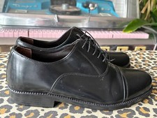 Teddy boy shoes . Size 7 . Black . Real leather . Smart with your drape .