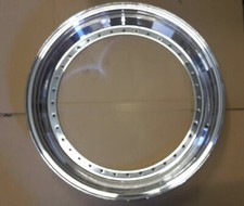 18" INCH SPLIT RIM ALLOY WHEEL LIP 2" WIDE POLISHED OUTER DISH 36 HOLES BBS OZ