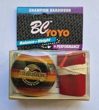 BC Jewelled Rainbow Yo-Yo - No. 50 - Vintage Retro Wooden YoYo Collectable Toy.
