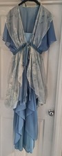 Ladies Blue Edwardian Dress ideal for the Character Rose in Titantic Size 10