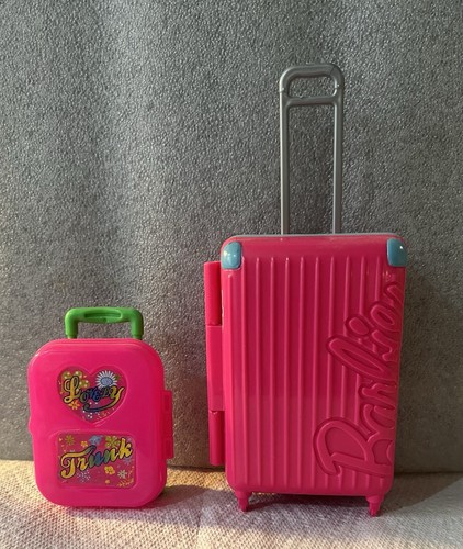 Barbie pink suitcases new - barbie, x