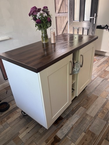 Moveable kitchen island - kitchen, island,