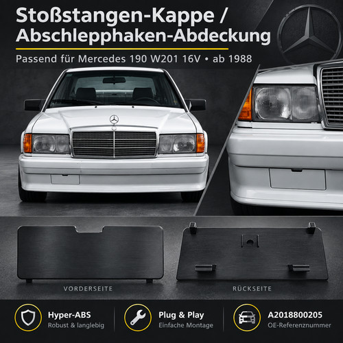 Cover towing eye mercedes - mercedes, w201