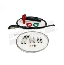 Domino Red XM2 Quick Action Throttle &Universal Cables for Black Douglas Bikes