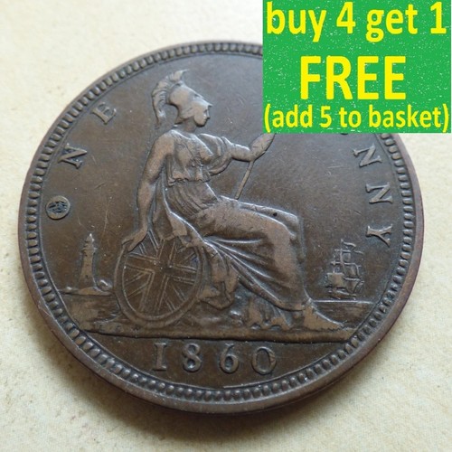 Queen victoria one penny - queen,