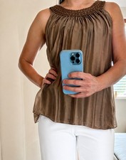 Boho Sleeveless Silk Tunic