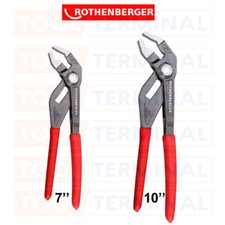 ROTHENBERGER ROGRIP F 1K WATER PUMP PLIERS GRIPS 7" 10" PLUMBERS PUSH BUTTON