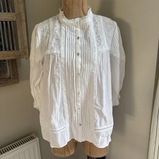 Zara embroidered lace  White
