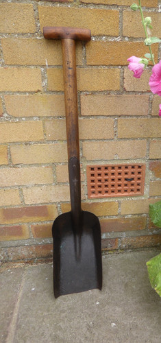Vintage railway firing shovel - firing,