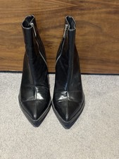 Zara Black Leather Cowboy
