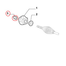 REAR HUB NUT Fiat Seicento -