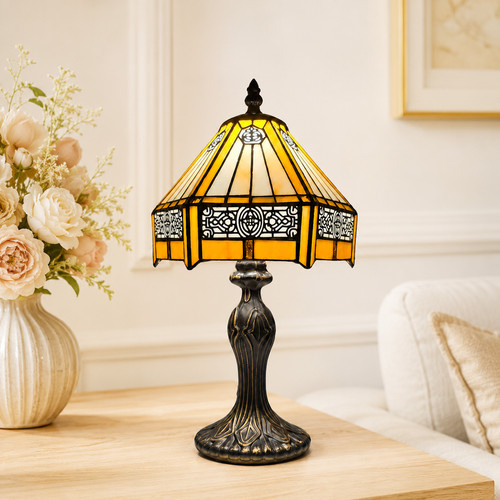 Antique tiffany style - tiffany, 8"